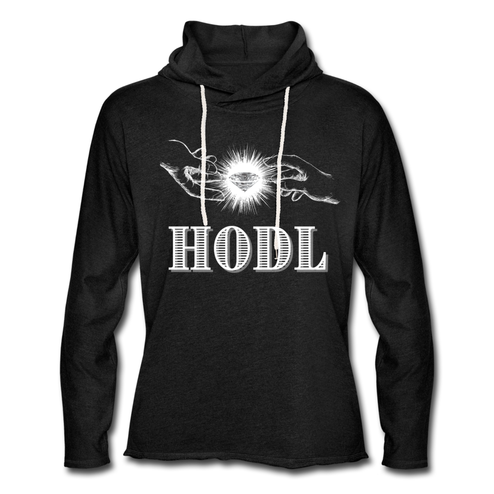 HOLD Unisex Lightweight Terry Hoodie - charcoal gray