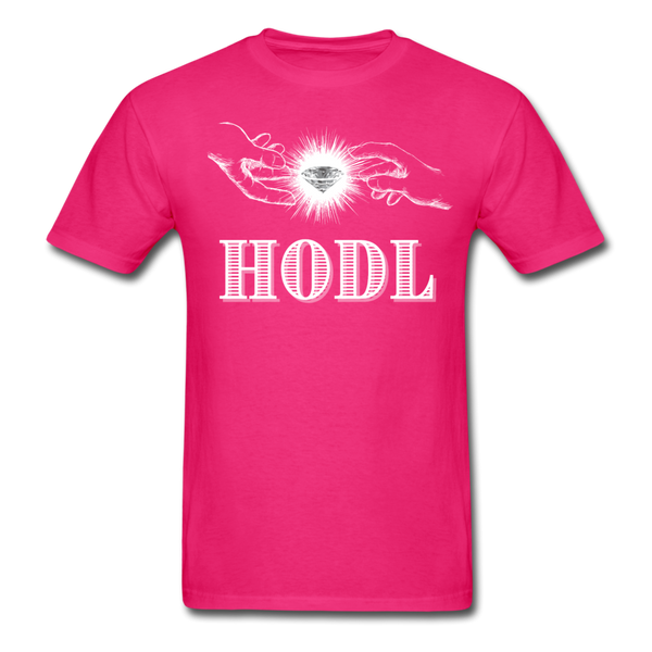 HODL Unisex Classic T-Shirt - fuchsia
