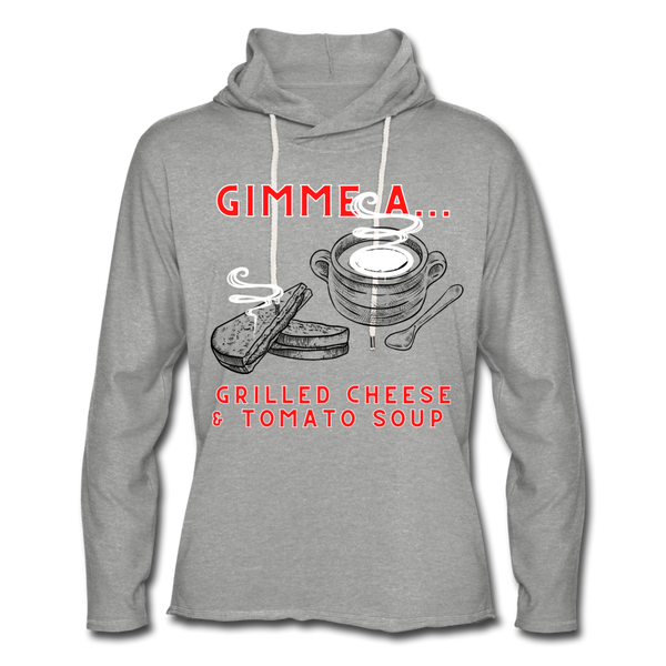Grilled Cheese Unisex Lightweight Terry Hoodie - heather gray