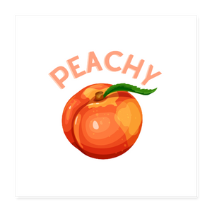 Peachy Poster 16x16 - white