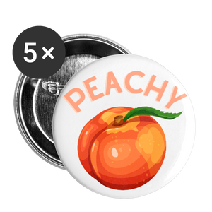 Peachy Buttons large 2.2'' (5-pack) - white