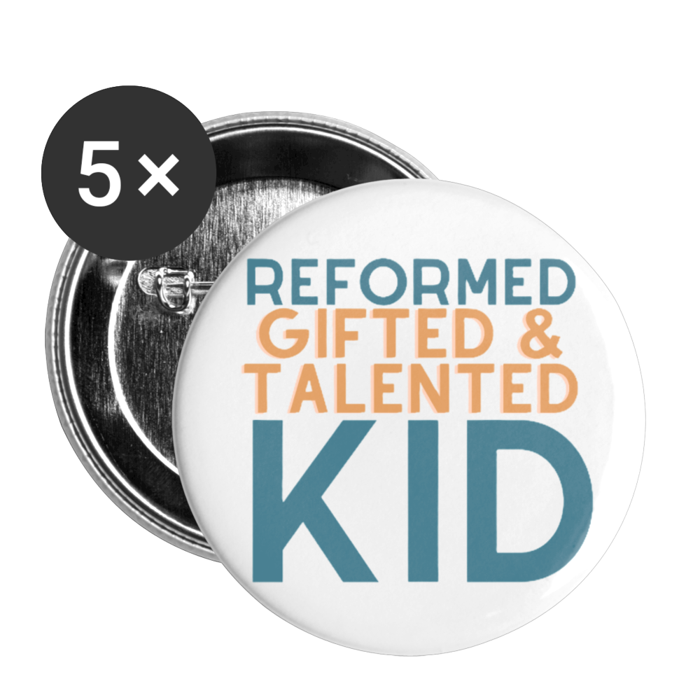 Reformed Buttons large 2.2'' (5-pack) - white