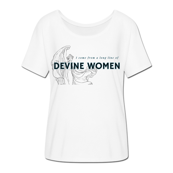 Devine women Women’s Flowy T-Shirt - white