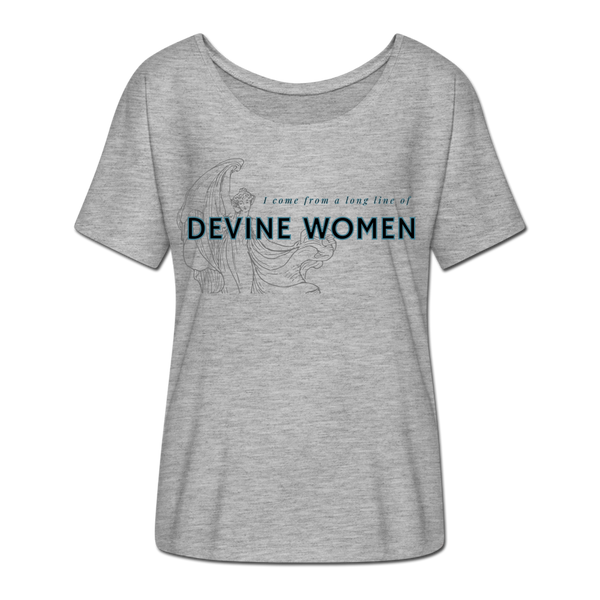 Devine women Women’s Flowy T-Shirt - heather grey