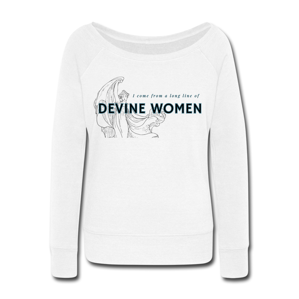 Devine women Women's Wideneck Sweatshirt - white
