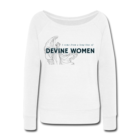 Devine women Women's Wideneck Sweatshirt - white