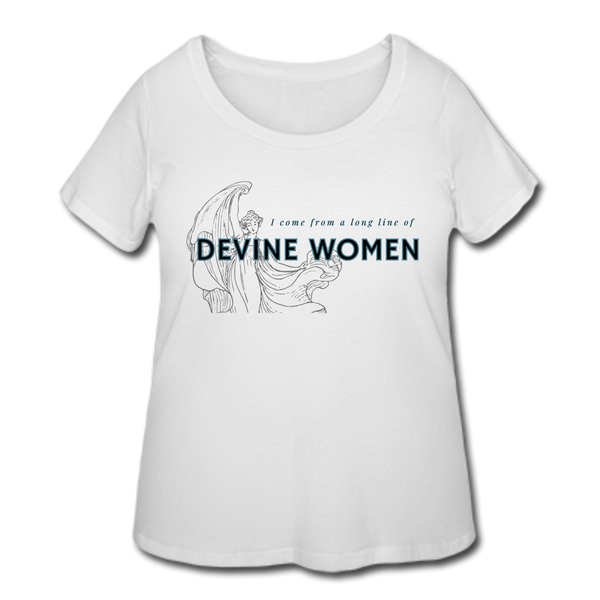 Devine Women’s Curvy T-Shirt - white