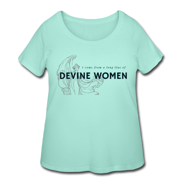 Devine Women’s Curvy T-Shirt - mint