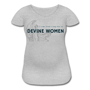 Devine Women’s Maternity T-Shirt - heather gray