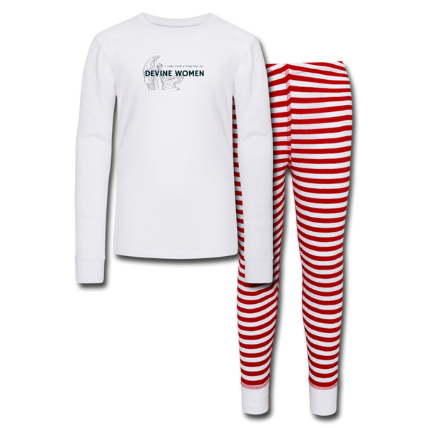 Devine Kids’ Pajama Set - white/red stripe