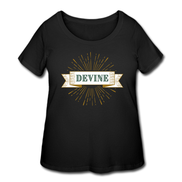 Devine Women’s Curvy T-Shirt - black