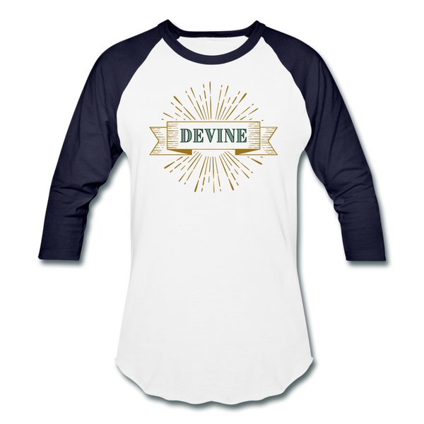 Devine Baseball T-Shirt - white/navy