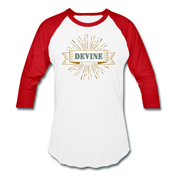 Devine Baseball T-Shirt - white/red