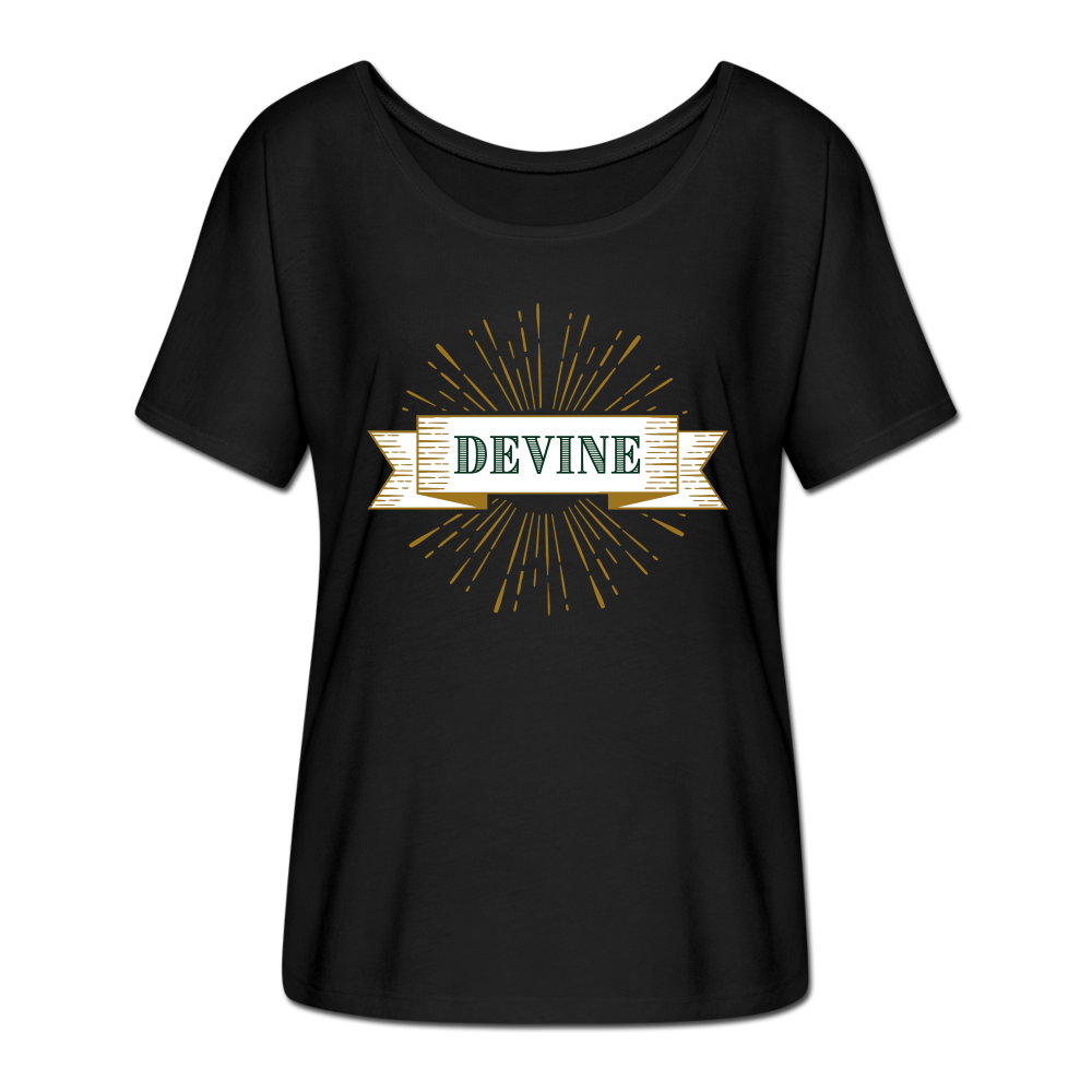 Devine Women’s Flowy T-Shirt - black