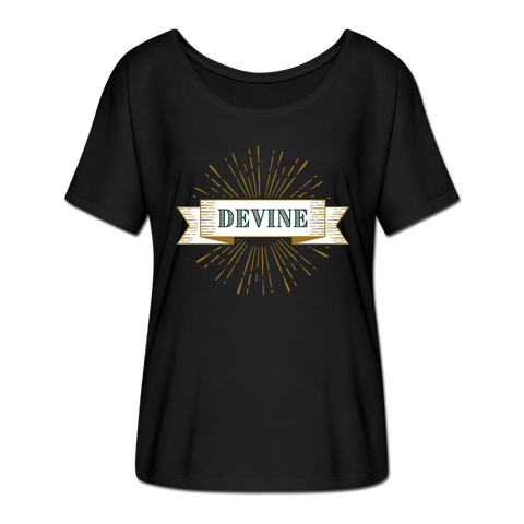 Devine Women’s Flowy T-Shirt - black