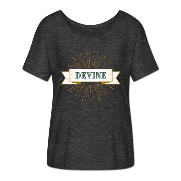 Devine Women’s Flowy T-Shirt - charcoal grey