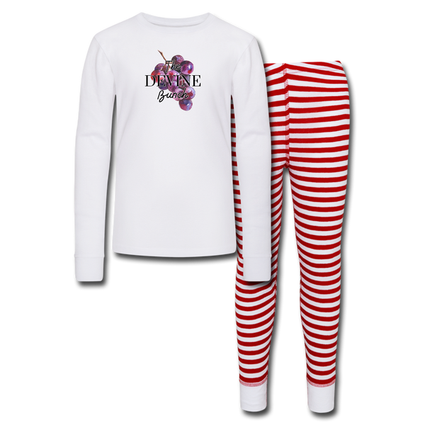 Devine Bunch Kids’ Pajama Set - white/red stripe