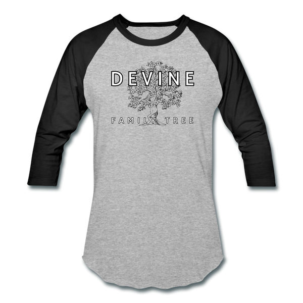 Devine Baseball T-Shirt - heather gray/black