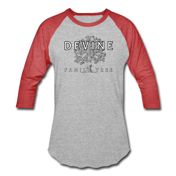 Devine Baseball T-Shirt - heather gray/red