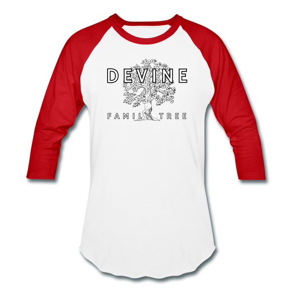 Devine Baseball T-Shirt - white/red
