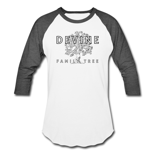 Devine Baseball T-Shirt - white/charcoal