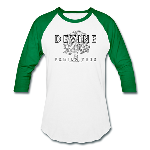 Devine Baseball T-Shirt - white/kelly green